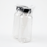 3-Pack 330ml Transparent Bottles | Durable & Premium Quality