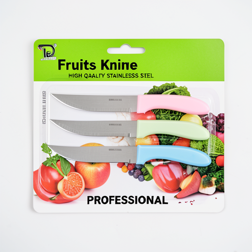 Premium 3pc Stainless Steel Fruit Knife Set - Durable & Affordable