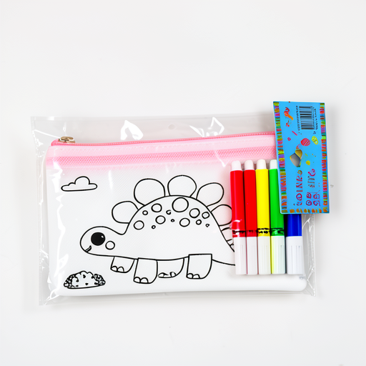 Stylish Graffiti Pencil Case with 4 Pens – Durable & Unique Design