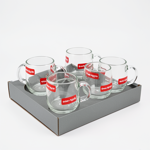 Premium Green Apple Deli Tea Glass Set - 5x160ml CF045