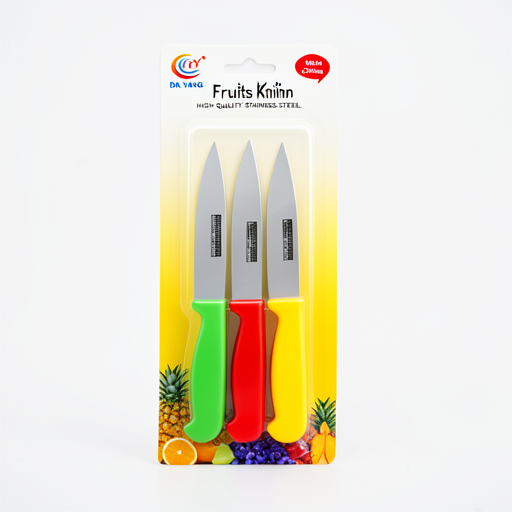 Premium 3-Piece Durable Stainless Steel Fruit Knives Set