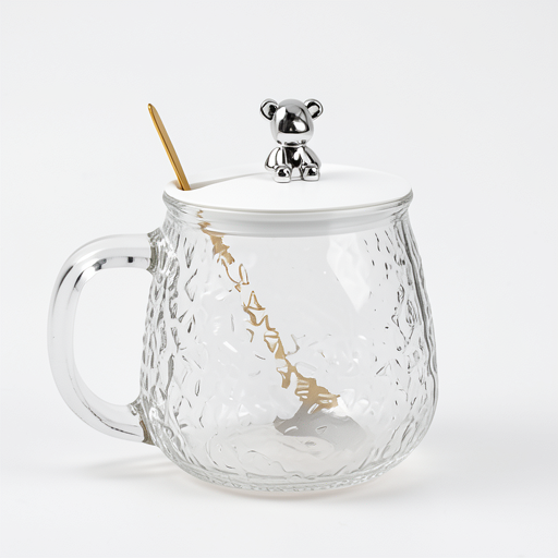 Iceberg Hammer Pattern Cup & Spoon Set | Premium Quality