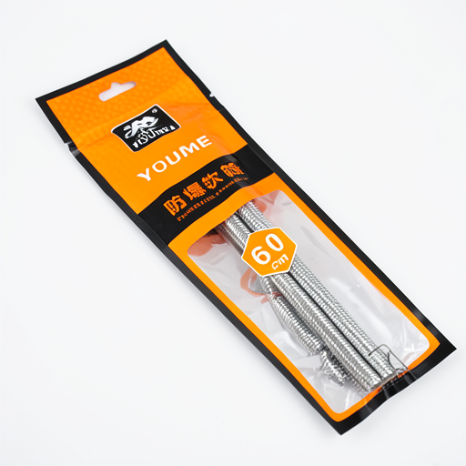 FR YOUMEI 40cm Stainless Steel Braided Hose A-9723 - Durable & Reliable