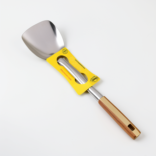 Elegant Stainless Steel Ladle with Golden Handle, Ergonomic Design