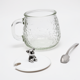 Iceberg Hammer Pattern Cup & Spoon Set | Premium Quality