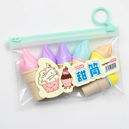 Ice-Cream Highlighters Set, 6pcs - XYH-1708, Premium Quality