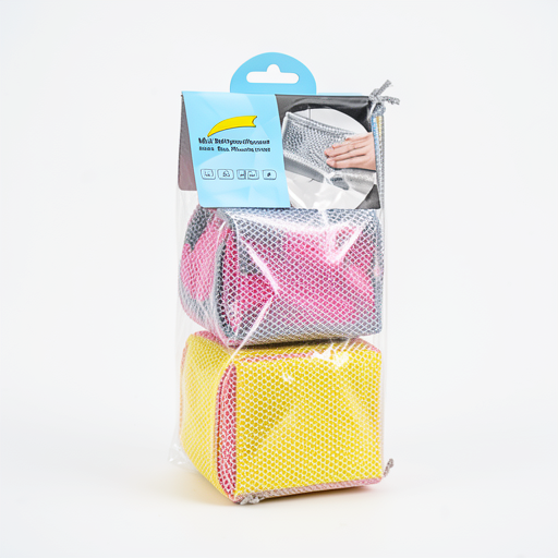 Premium Double-Sided Steel Wire Dishcloth 25x25cm - 3 Pack