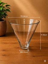 V-Shape Flared Vase TX-V - 34cm×30cm×12cm
