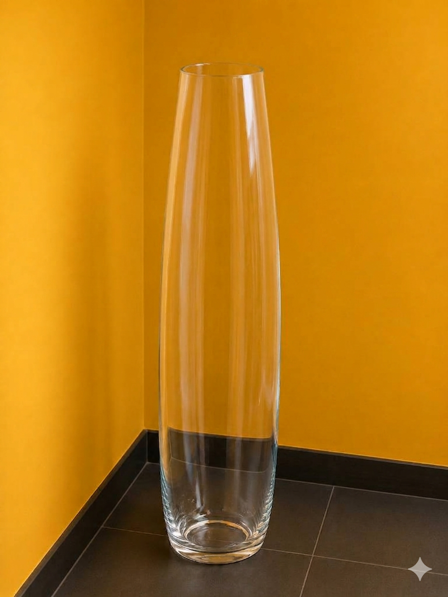Oval Floor Glass Vase 13cm×80cm×17cm - 3 | Premium Quality | Best Sell Online