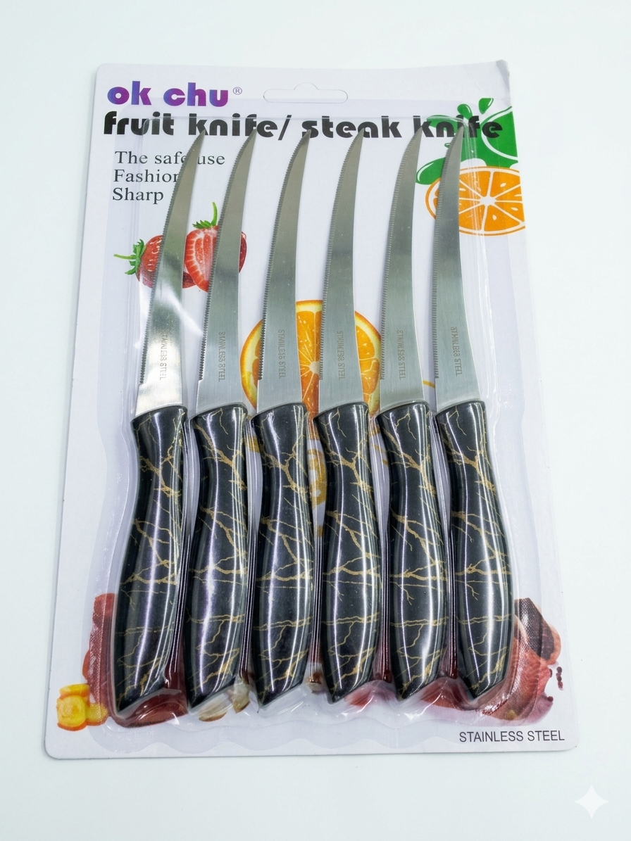 Fruit/Steak Knife - Black-IE-58473 - Premium Quality | Durable & Affordable