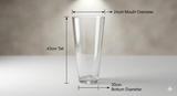 Conical Glass Flower Vase 43cm×24cm×20cm | Premium Quality | Best Sell Online