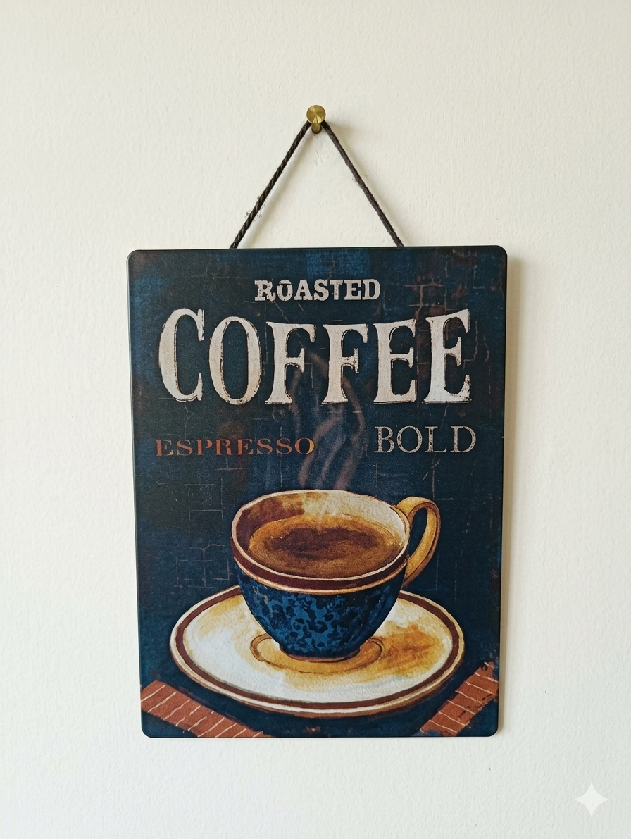 FR Premium Coffee House Wall Hanging Decor - 066 - Durable & Stylish