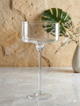 Stemmed Cylinder Pedestal Glass Vase 27cm×70cm×17cm | Premium Quality | Best Sell Online