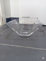 Clear Glass Flower Vase 21cm×11cm×8cm | Premium Quality | Best Sell Online