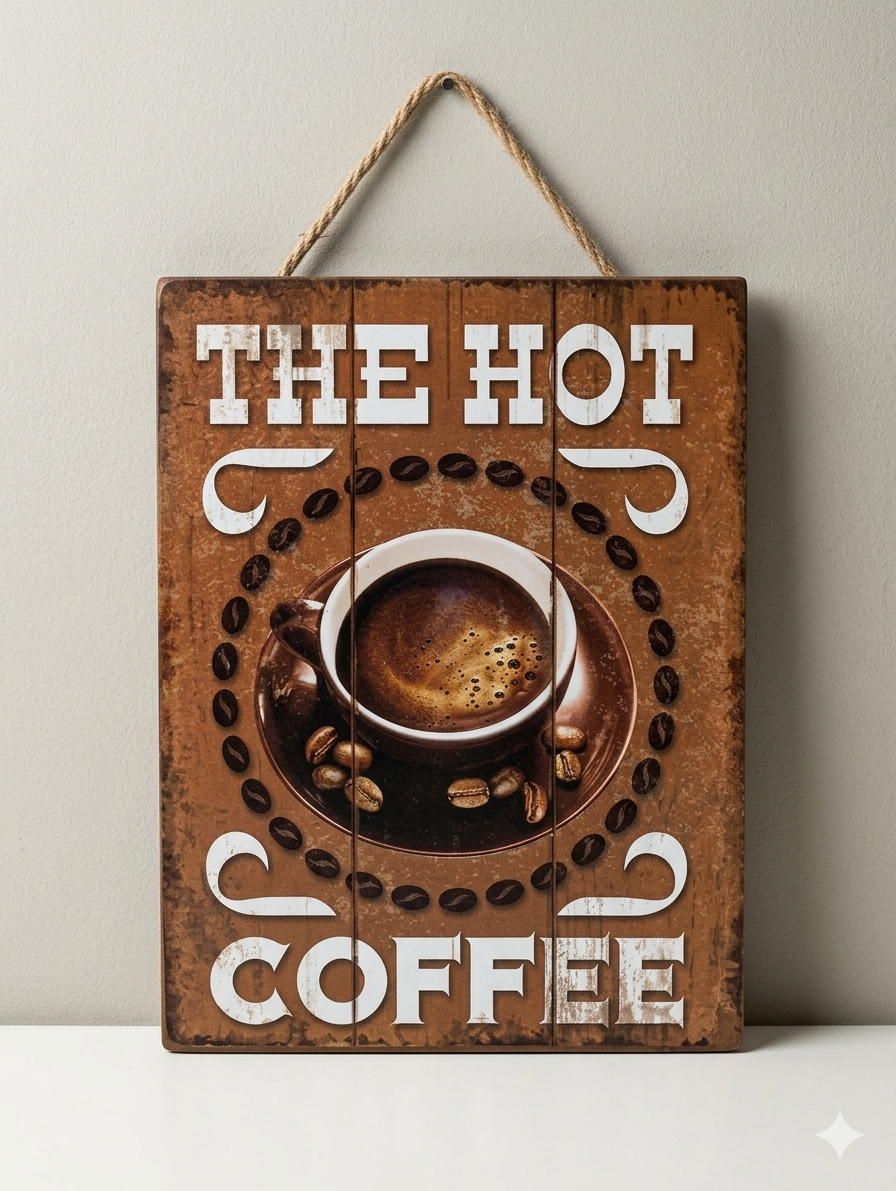 FR Premium Coffee House Wall Hanging Decor - 067 - Durable & Stylish