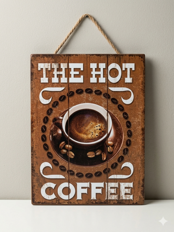 FR Premium Coffee House Wall Hanging Decor - 067 - Durable & Stylish