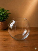 Globe Glass Flower Vase-S 21×23cm×15cm (small) |Premium Quality | Best Sell Online