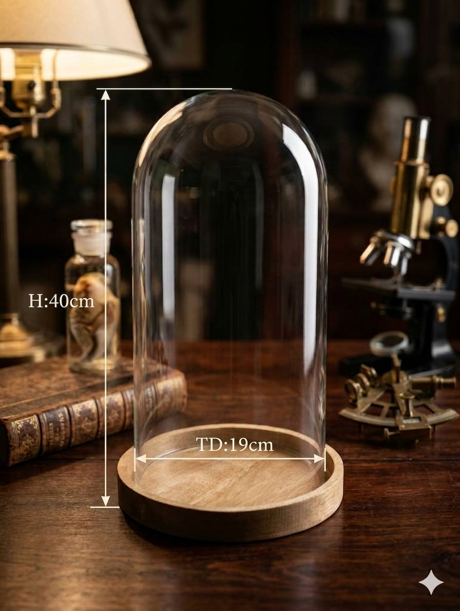 Glass Display Cover with Base 40×19cm Premium Quality | Best Sell Online