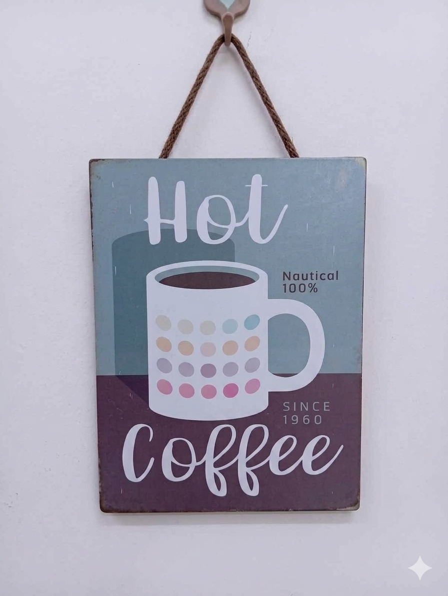 FR Premium Coffee House Wall Hanging Decor - 065 - Durable & Stylish