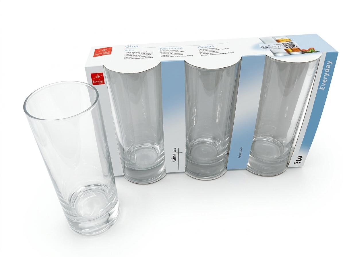 Gina Italian Style Juice Tumbler glass Set (3pcs) - UPC - 330ml | Premium Quality