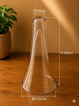 Conical Glass Vase TX-C - 5cm×42cm×22cm