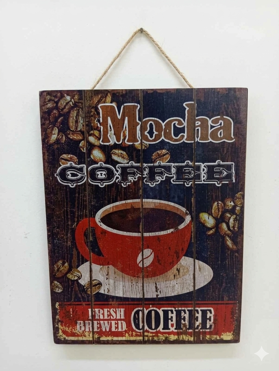 FR Premium Coffee House Wall Hanging Decor - 063 - Durable & Stylish