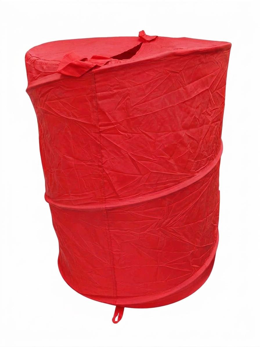 Red Foldable Pop-Up Laundry Basket - NC-51619