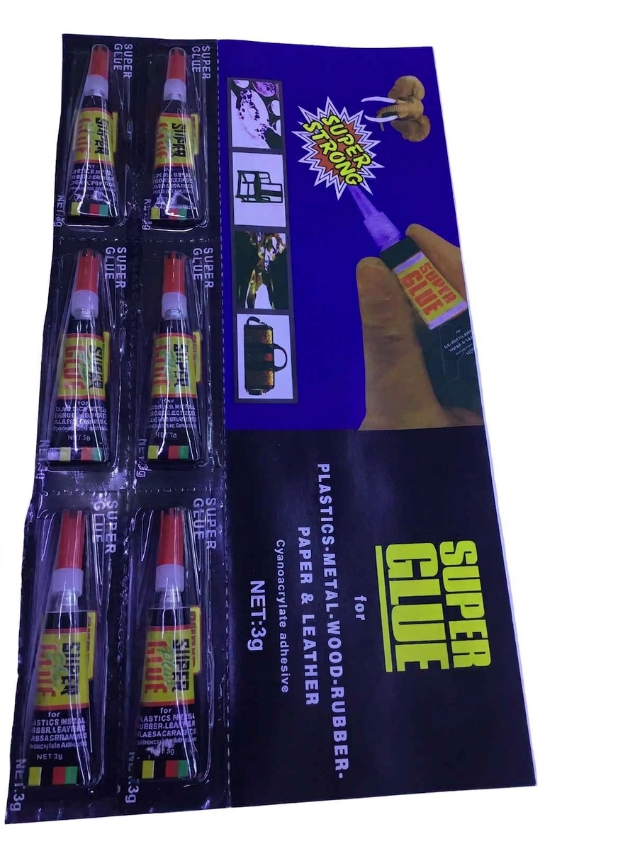 Premium Super Glue 6-Pack -  IT-81335 Strong Adhesive for All Surfaces
