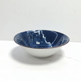 FR Blue With White Shade Deep  Ceramic Bowl -S