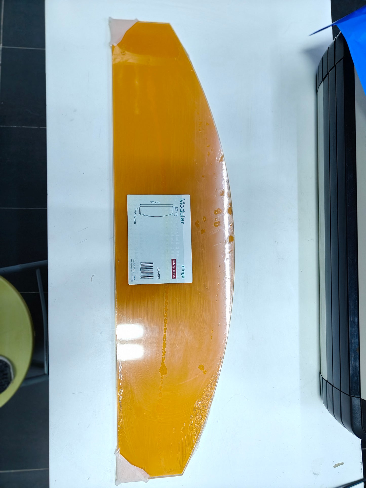 FR MGM Floating Glass Shelf - (6mm X 75*20cm)