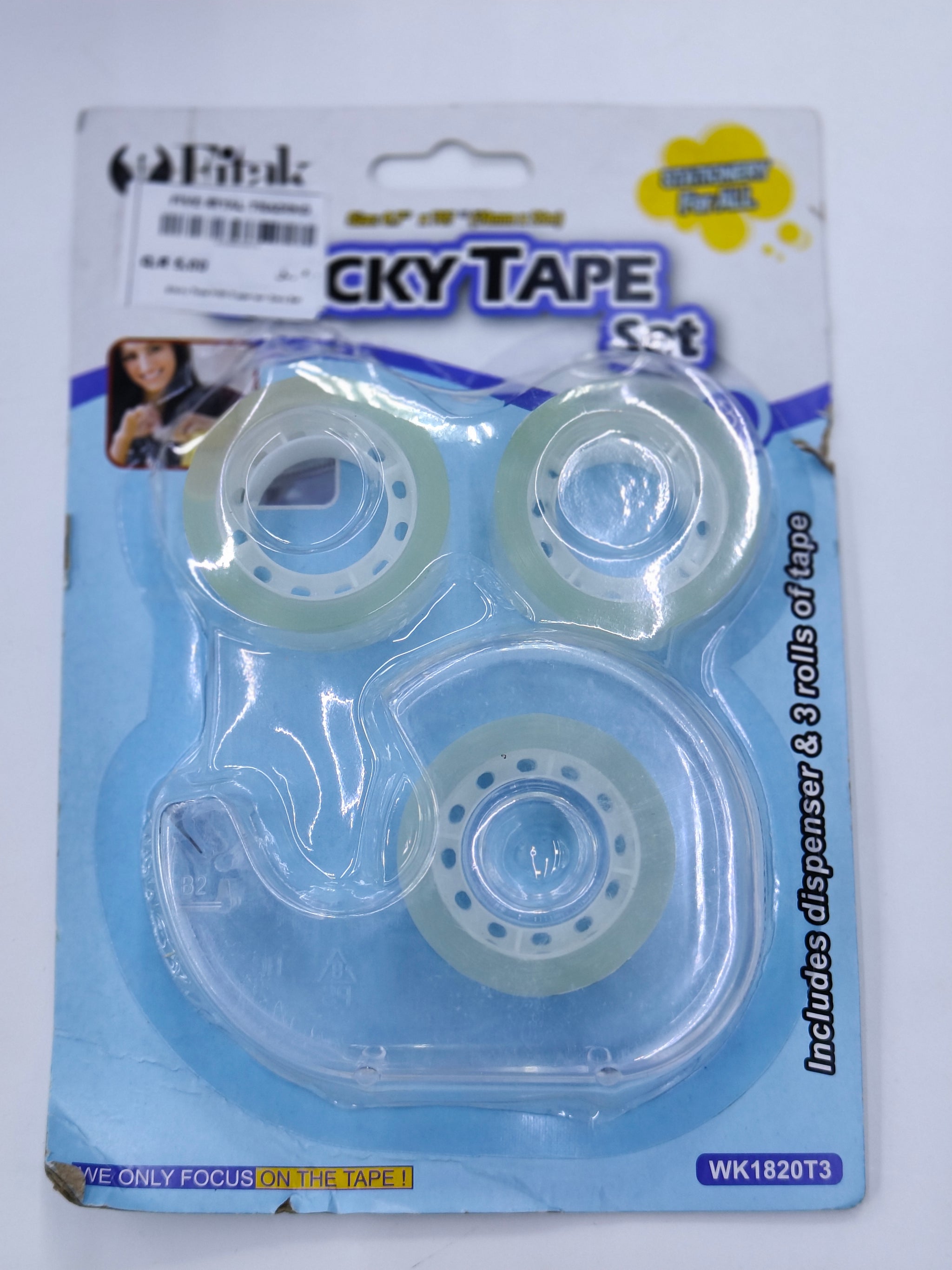 FR Sticky Tape With Dispenser 3pcs Set | Premium Quality - Best Price Online